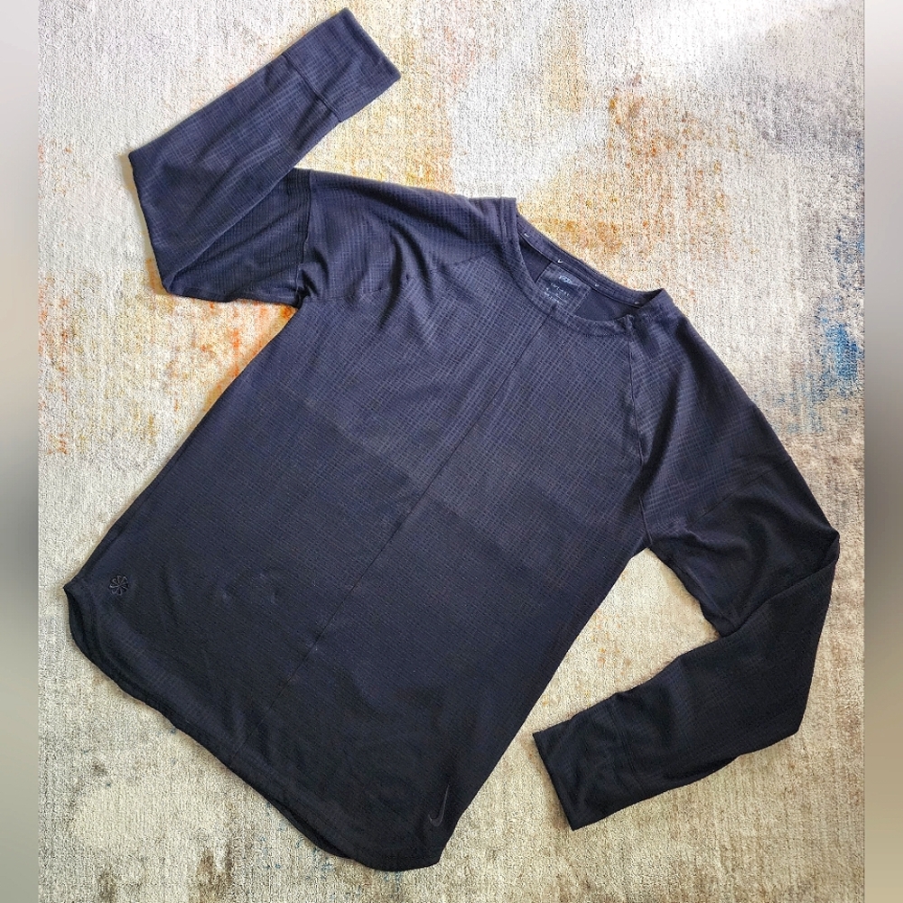 Nike Training Yoga Textured Dri- FIT Top